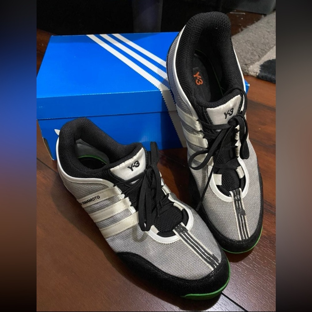 Y3 Yohji Yamamoto Black and White Sneakers with Signature Style